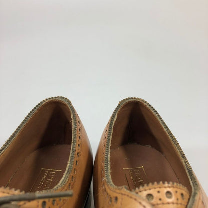 エドワードグリーン カーディフ セミブローグ ダービー ブラウン サイズUK8 EDWARD GREEN ビジネスシューズ 約26.0cm【LA】【中古】
