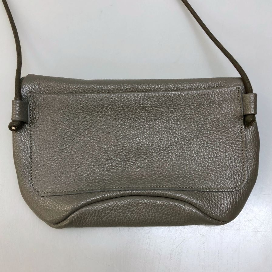 スージースベルト ミニショルダーバッグ グレインレザー ビスポーク メンズ グレー SUSIE SVELT【AFE9】