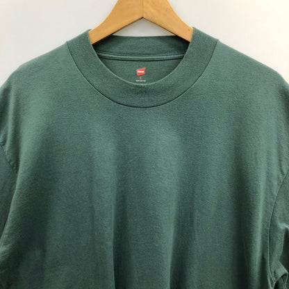 美品◆ビオトープ ヘインズ Tシャツ パックT モックネック ブラック グリーン サイズL 2枚セット メンズ HANES FOR BIOTOP 【AFB14】