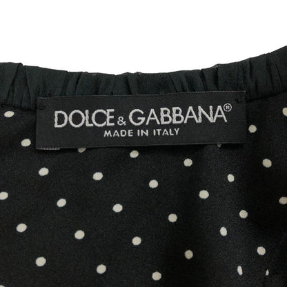 美品◆ドルチェ&ガッバーナ ノースリーブワンピース ツイード チェック 総柄 レディース サイズ40 DOLCE&GABBANA 【AFB44】