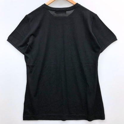 美品◆ドルチェ&ガッバーナ ウール100% ラウンドネック トップス Tシャツ イタリア製 レディース サイズ46 ブラック  DOLCE & GABBANA 【AFB46】