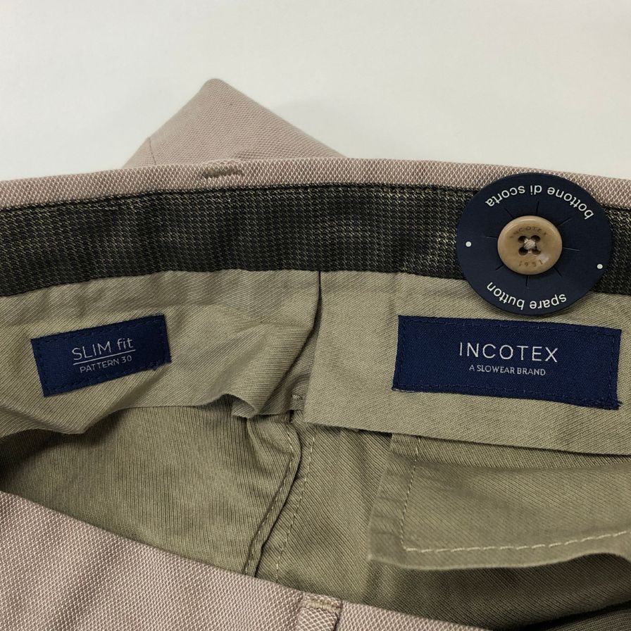 インコテックス パンツ トラウザー アイスコットン メンズ ベージュ サイズ44 Incotex 【AFB41】