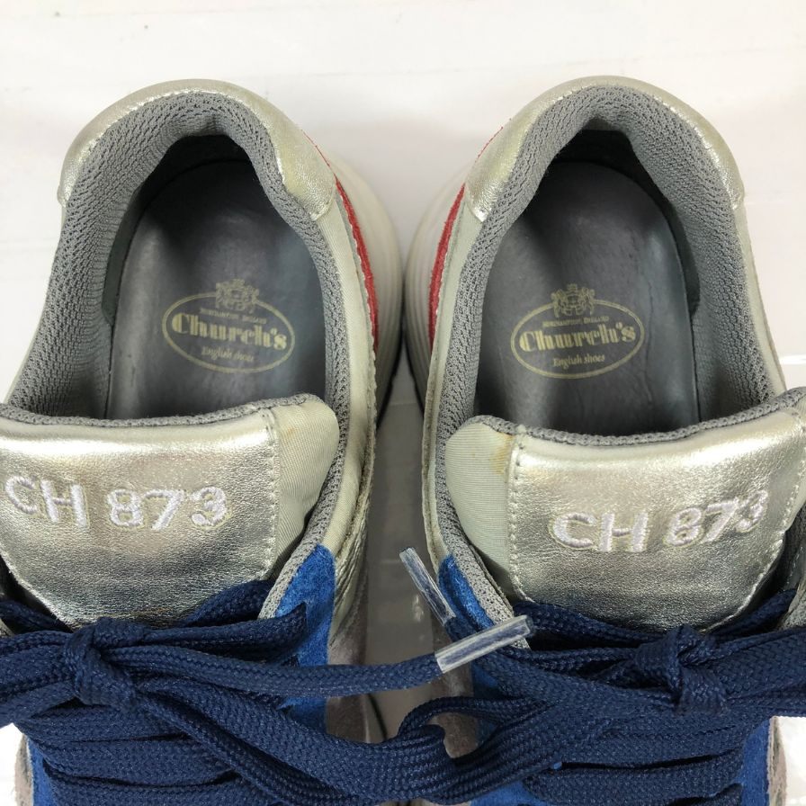 チャーチ スニーカー  CH873 スエードレザー トリコロール メンズ マルチカラー 36.5 Church's 約23.5cm【AFD9-2】
