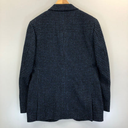 中古◆エーボンハウス ハリスツイード テーラードジャケット ツイード ウールブレザー 千鳥格子 ブルーメンズ サイズ46 Avon House HarrisTweed 【AFA1】