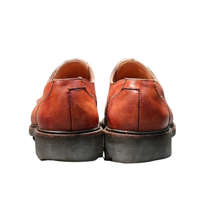 クロケット&ジョーンズ レザーシューズ DURHAM Uチップ ブラウン サイズUK7.5E CROCKETT&JONES ビジネスシューズ 約26.0cm【LA】【中古】