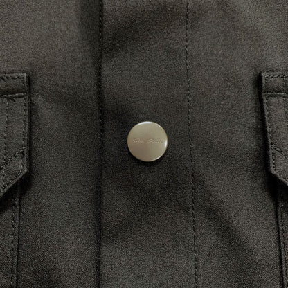 極美品◆リックオウエンス 長袖シャツ ナイロン アウター 23SS RU01C4729-TF ブラック サイズ48 メンズ Rick Owens 【AFA2】