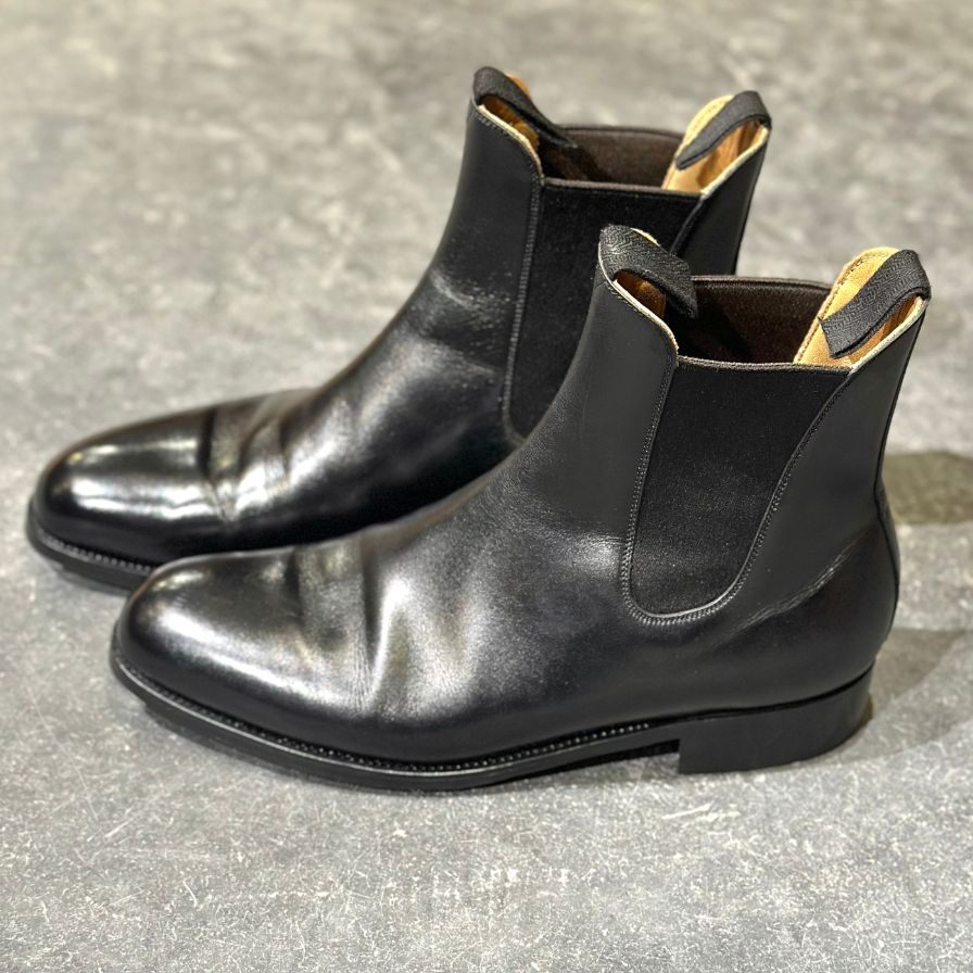 ジェイエムウエストン レザーシューズ サイドゴアブーツ チェルシーブーツ 705 ブラック 7.5D J.M.WESTON ブーツ 約26.0cm【LA】【中古】