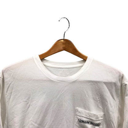美品◆クロムハーツ CHプラスクロスプリント 半袖Tシャツ コットン ホワイト メンズ サイズL アメリカ製 2212-304-0030 CHROME HEARTS 【AFB3】