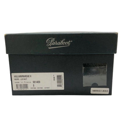 パラブーツ レザーシューズ ダブルモンク ウィリアム カーフ メンズ サイズUK8 ブラック Paraboot WILLIAM ビジネスシューズ 約26.5cm【LA】【中古】