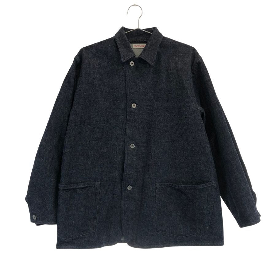 極美品◆ナイスネス  リーロイ デニムカバーオール NN-1801B17 226SS インディコ メンズ サイズS NICENESS 【AFB41】