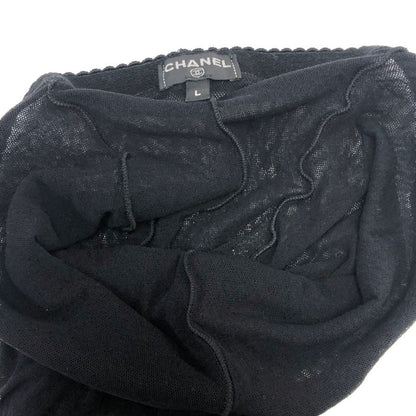 シャネル タイツ メッシュ ココマーク ブラック サイズ L CHANEL
