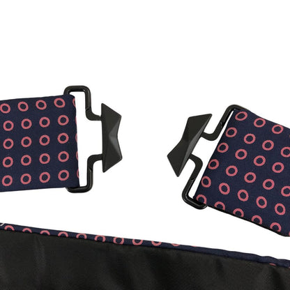 ポールスミス 蝶ネクタイ カマーバンドセット 英国製 シルク 総柄 ブルー系 Paul Smith