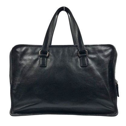 プラダ メンズ レザーバッグ 2層式 三角ロゴプレート VA0411 カウレザー ブラック PRADA【AFE2】