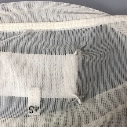 中古◆メゾンマルジェラ カットソー シアー 刺繍 長袖 メッシュ 透け スリム 10 ホワイト メンズ Maison Margiela 【AFB41】