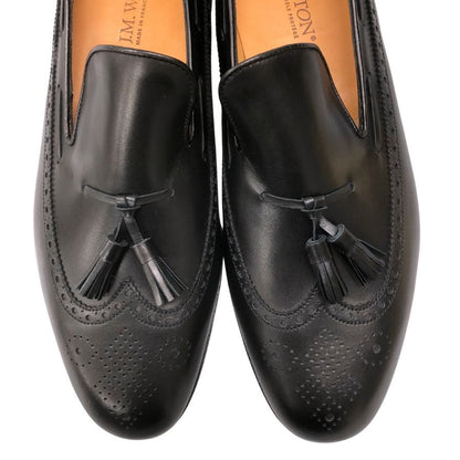 ジェイエムウエストン レザーシューズ タッセルローファー 181 ブラック メンズ サイズ9.5 J.M.WESTON ローファー 約28.0cm【LA】【中古】