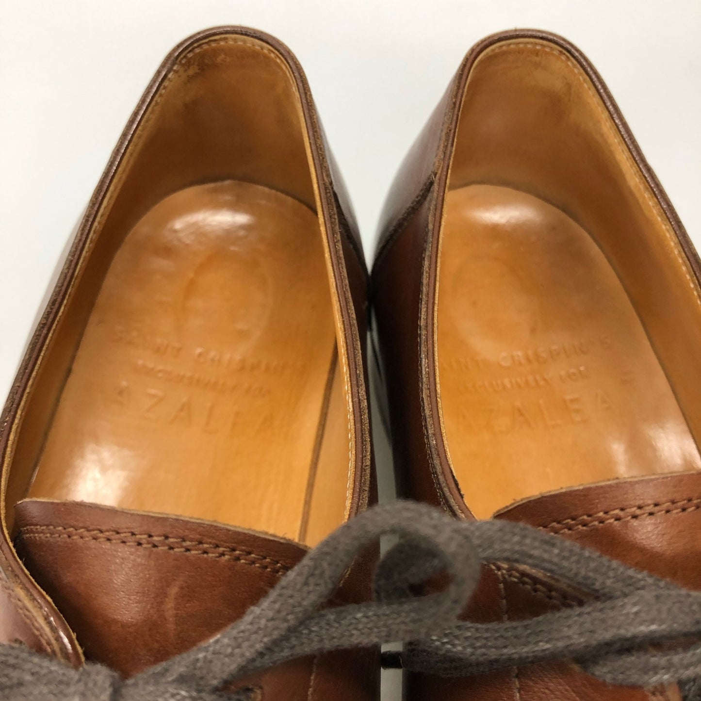 サンクリスピン AZALEA レザーシューズ Uチップ カーフ メンズ ブラウン サイズUK7.5 Saint Crispin's ビジネスシューズ 約26.0cm【LA】【中古】