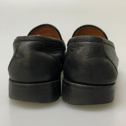 フェラガモ ビットローファー グレインレザー ガンチーニ金具 メンズ サイズ6EE ブラック Ferragamo 約24.5cm【AFC8】