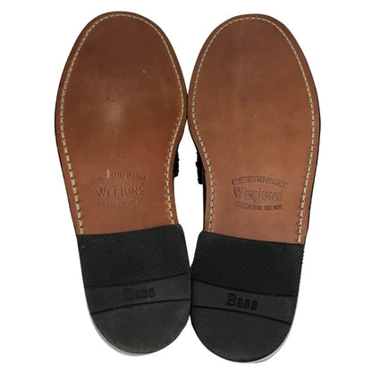 ジーエイチバス ローファー ウィージャンズ ラーソン サイズ8.0 メンズ ブラック ホワイト G.H.Bass&Co. WEEJUNS LARSON ローファー 約26.5cm【LA】【中古】