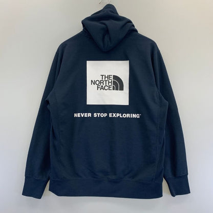 中古◆ザ ノースフェイス パーカー バック スクエア ロゴ フーディー NT12034 裏パイル ネイビー メンズ サイズL THE NORTH FACE 【AFB15】