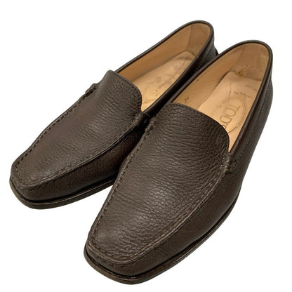 トッズ シューズ ドライビングシューズ ローファー シボレザー ブラウン系 メンズ サイズ36 TOD’S 約23.0cm【AFC4-2】