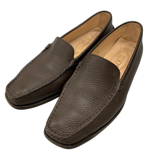 トッズ シューズ ドライビングシューズ ローファー シボレザー ブラウン系 メンズ サイズ36 TOD’S 約23.0cm【AFC4-2】