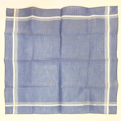 エルメス ハンカチ コットン100% ブルー系 レディース HERMES