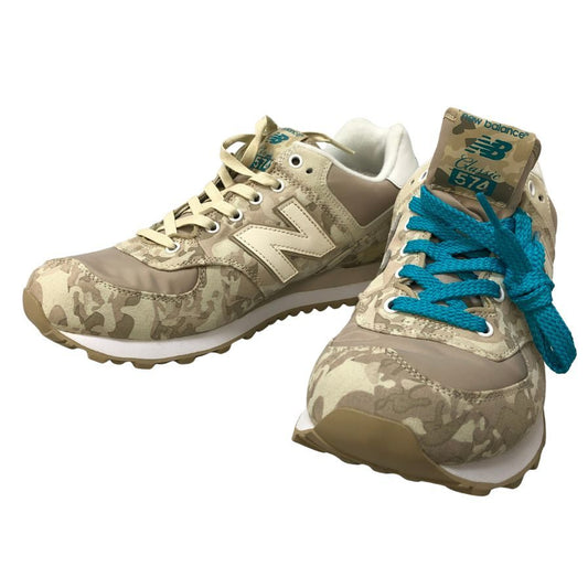 ニューバランス スニーカー 574 クラシック カモフラ柄  メンズ 28.5cm ベージュ New Balance 約28.5cm【PTM5】