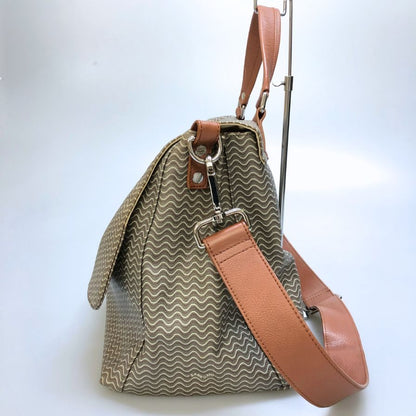 ザネラート ポスティーナ 50'S ショルダーバッグ メンズ 総柄 グレー系 ZANELLATO【AFE9】