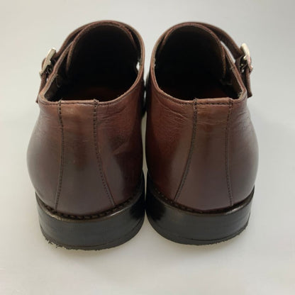 バーウィック 3587 ダブルモンクシューズ ブラウン メンズ サイズ41 Berwick1707  約26.0cm【LA】【中古】
