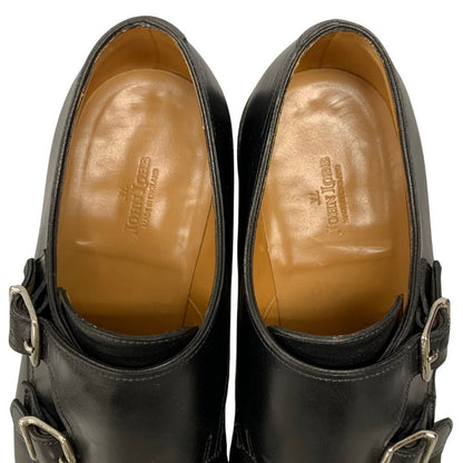ジョンロブ レザーシューズ ダブルモンク ウィリアム2 メンズ UK5E ブラック JOHN LOBB WILLIAM ビジネスシューズ 約23.5cm【LA】【中古】