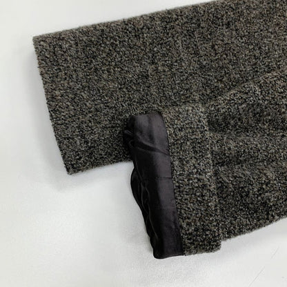 美品◆アルマーニ コレツィオーニ ロングコート ウール ノーカラー ロング丈 ブラウン レディース サイズ42 ARMANI COLLEZIONI 【AFA15】