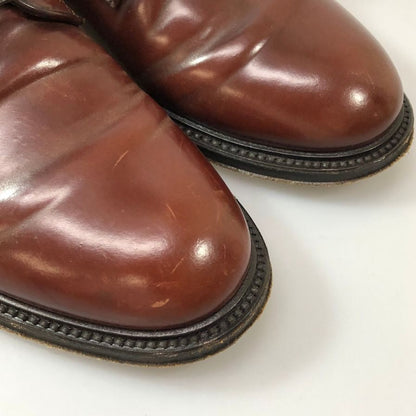 アルフレッド ダンヒル レザーシューズ コードバン プレーントゥ イタリア製 メンズ サイズ40 ブラウン Alfred Dunhill 約25.5cm【AFC48】