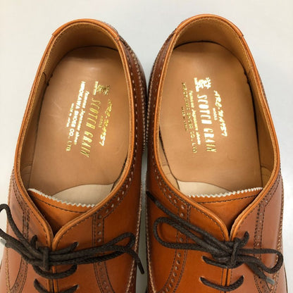 スコッチグレイン オデッサ 2 セミブローグ レザーシューズ 920 ブラウン 25.5cm SCOTCH GRAIN ビジネスシューズ 約25.5cm【LA】【中古】
