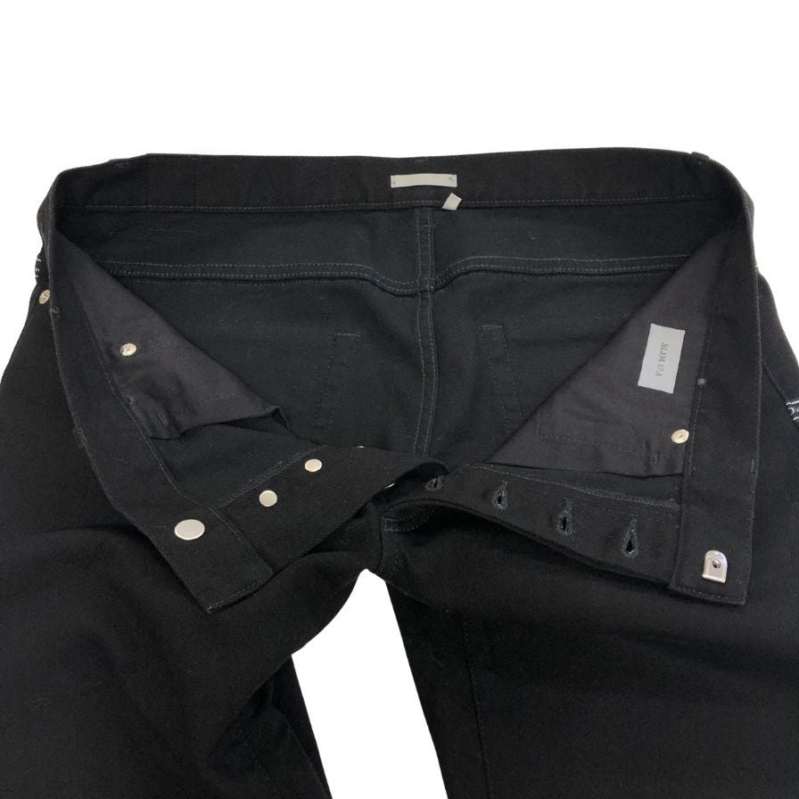 ディオール オム アトリエライン デニムパンツ SLIM17.5 ブラック サイズ34 メンズ DIOR HOMME 【AFB47】