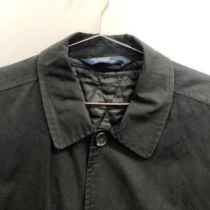 中古◆ポロラルフローレン ハーフコート 90年代 中綿ライナー付き ブラック メンズ サイズL Polo Ralph Lauren 【AFB9】