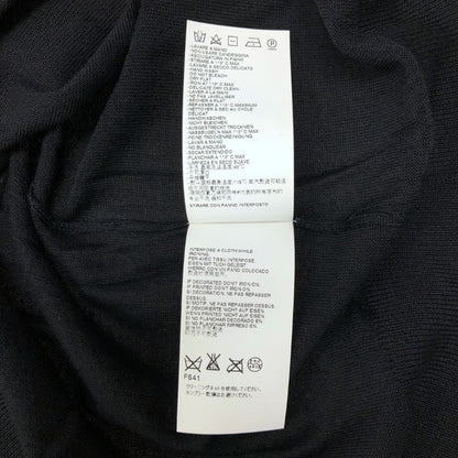 極美品◆ディースクエアード 長袖ロング丈トップス ワンピース ゴールドジップ レディース サイズM ブラック Dsquared2 【AFB31】