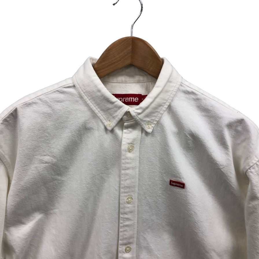 新品未使用★Supreme スモールボックスロゴ デニムシャツ ホワイト 新品同様◇シュプリーム スモール ボックス シャツ デニム 24AW