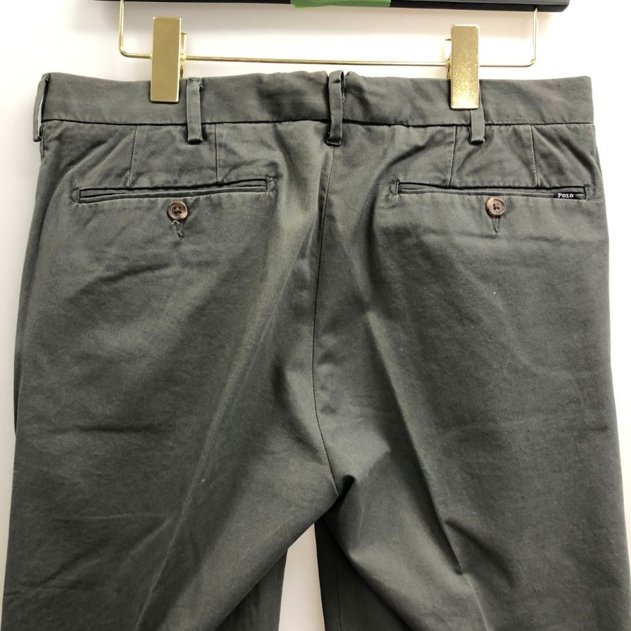 ラルフローレン チノパンツ スラックス ストレッチ スリム フィット ダブル仕上げ メンズ グレー  サイズ30/32 RALPH LAUREN 【AFB20】