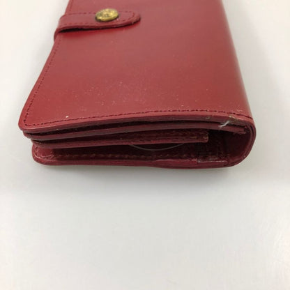 グレンロイヤル 長財布 二つ折り財布 フラップボタン ブライドルレザー ボルドー ゴールド金具 GLENROYAL【AFI1】