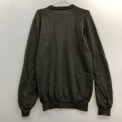 中古■マルタン マルジェラ 10 クルーネックセーター ディアナ期 イタリア製 メンズ サイズ不明 カーキ Martin Margiela 【AFB13】