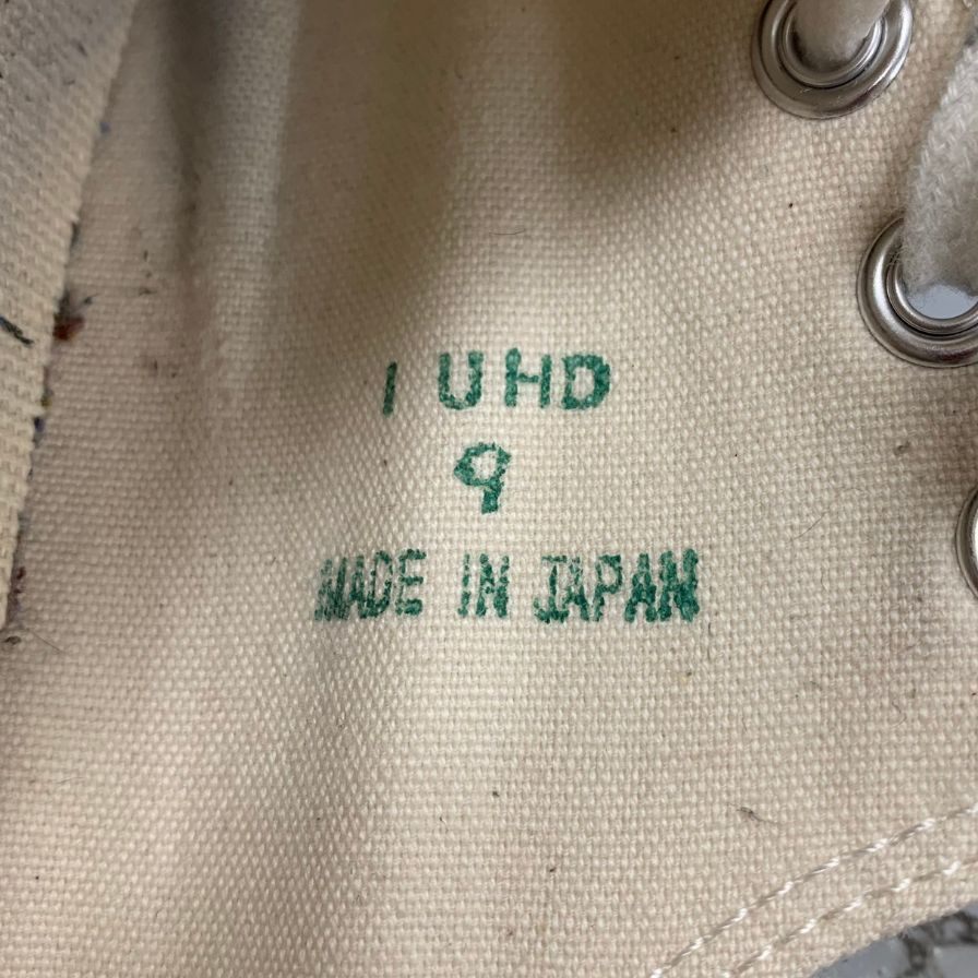 コンバース オールスター メイドイン ジャパン ローカット スニーカー メンズサイズ 9 ホワイト CONVERSE 約27.5cm【AFC45】