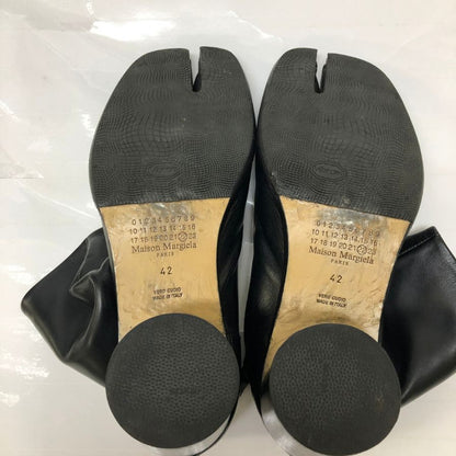 メゾン マルジェラ タビ ブーツ 足袋 6cmヒール ブラック メンズ サイズ42 Maison Margiela TABI 約27.0cm【YB5】