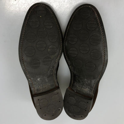 クロケット&ジョーンズ レザーシューズ タッセル ローファー スエード キャベンディッシュ3 ブラウン サイズUK7E CROCKETT&JONES CAVENDISH3 ローファー 約26.5cm【LA】【中古】