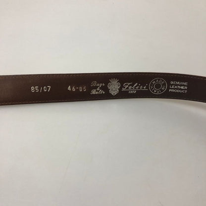 フェリージ レザーベルト クロコ型押し レッド系 メンズ サイズ85 Felisi【AFI4】