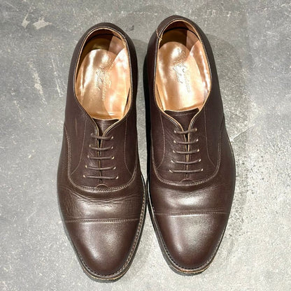 ロイドフットウェア レザーシューズ ストレートチップ  ダークブラウン  サイズUK6 Lloyd Footwear  約24.5cm【LA】【中古】