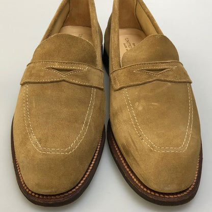 オールデン ユナイテッドアローズ別注 ペニーローファー サンド スエード 3452UF ブラウン メンズ サイズ8.5 Alden UNITED ARROWS ローファー 約26.5cm【LA】【中古】