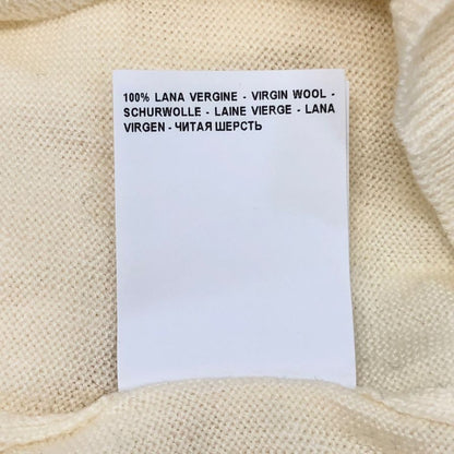 美品◆グランサッソ ニット  モックネック ラナウール メンズ ホワイト サイズ52 Gran Sasso 【AFB13】