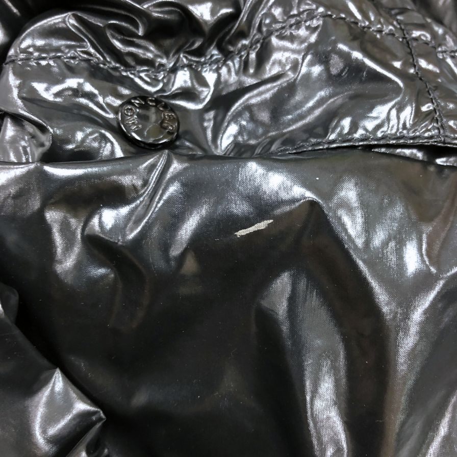 中古◆モンクレール ナイロンフーディージャケット MATERIAL STOFF ハンガリー製 レディース サイズ5 ブラック MONCLER 【AFB17】