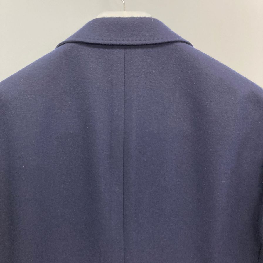 美品◆ブルネロクチネリ 3B テーラードジャケット ウール カシミヤ混 メンズ サイズ44 ネイビー Brunello Cucinelli 【AFB46】