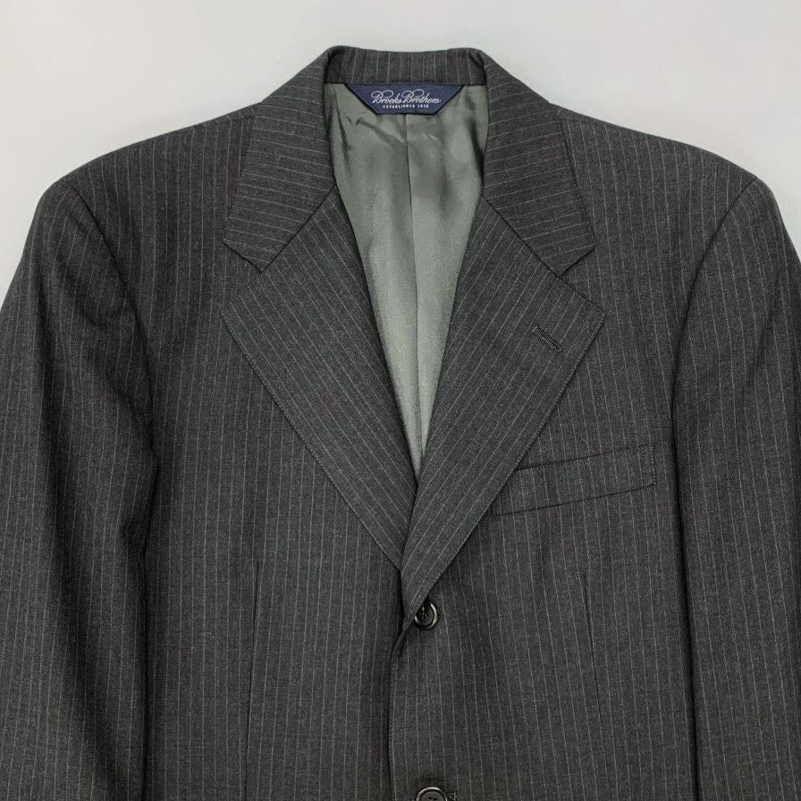 ブルックスブラザーズ  3Bスーツ ストライプ ウール グレー サイズ36REG  Brooks Brothers【AFA7】